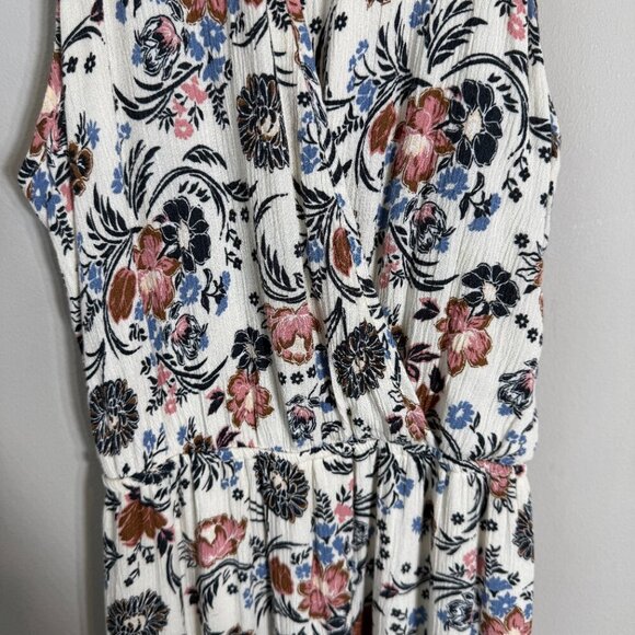 American Eagle Floral Wrap Ruffle Maxi Dress Women's Small Bohemian Tassle Flowy - Picture 7 of 16